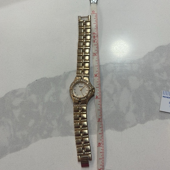 Dufonte Ladies watch gold with Crystal embellishments - Picture 3 of 5